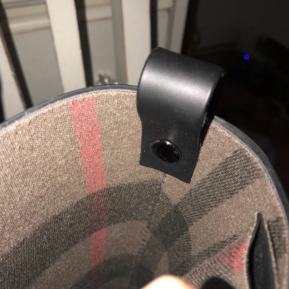 Burberry Black/Grey Rain Boots - Picture 6 of 7